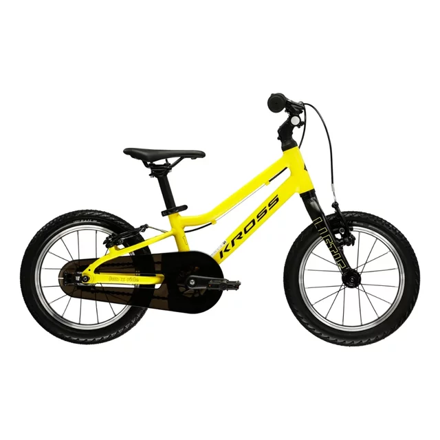 Detský bicykel Kross Liftie 14" - model 2025 - šedá / červená / lesk - žltá / čierna / matný