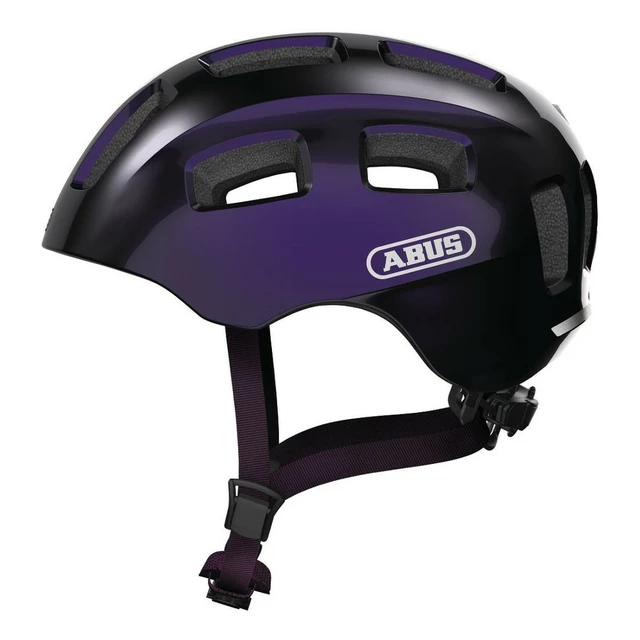 Detská cyklo prilba Abus Youn-I 2.0 - Pearl White - Black Violet