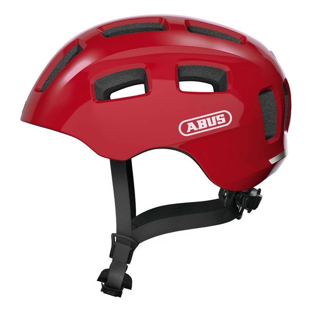 Detská cyklo prilba Abus Youn-I 2.0 - Pearl White - Blaze Red