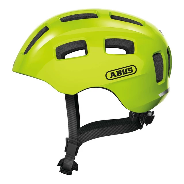 Detská cyklo prilba Abus Youn-I 2.0 - Pearl White - Signal Yellow