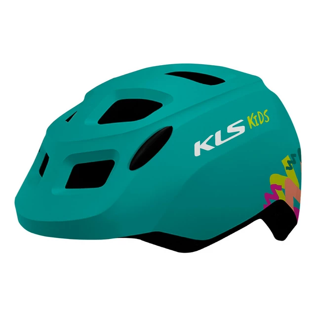 Detská cyklo prilba Kellys Zigzag 022 - Red - Turquoise