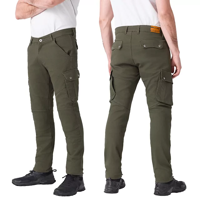 Moto nohavice W-TEC Nuksan - zelená