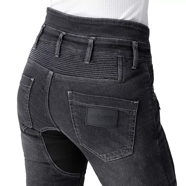 Dámske moto jeansy W-TEC Biterilla Eva Lady - čierna