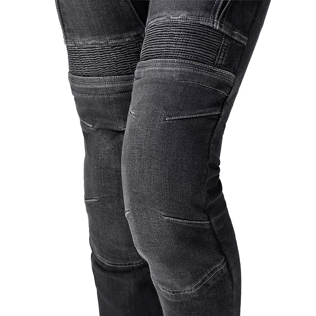 Dámske moto jeansy W-TEC Biterilla Eva Lady - čierna