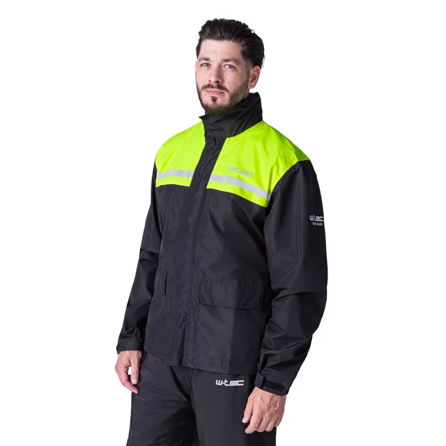 Moto pláštenka W-TEC Rinstop - čierna-fluo