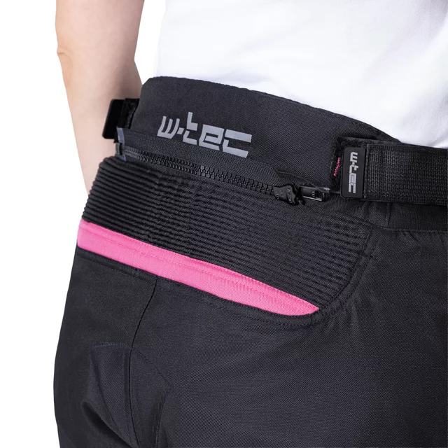 Dámske moto nohavice W-TEC Durmanes Lady - čierno-ružová