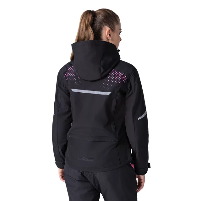 Dámska softshellová moto bunda W-TEC Annorack Lady - čierno-piesková