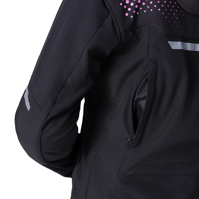 Dámska softshellová moto bunda W-TEC Annorack Lady - čierno-piesková