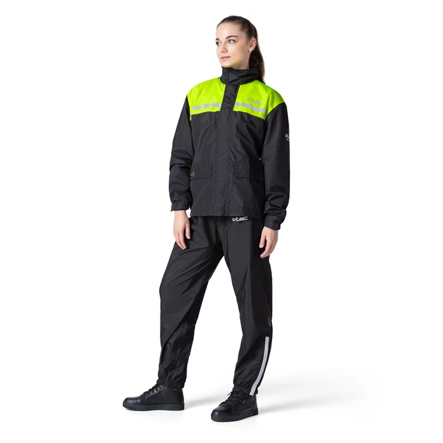 Moto pláštenka W-TEC Rinstop - čierna-fluo