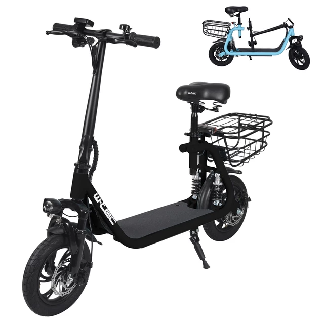 Elektrická kolobežka W-TEC Billar II 500W 12" - 2. akosť - červená - čierna