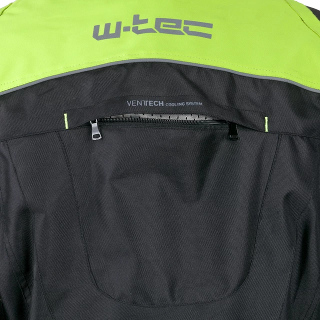Pánska dlhá moto bunda W-TEC Glomnitz - čierno-zelená