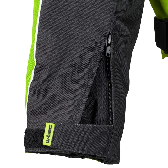 Moto bunda W-TEC Daemon - zelená s potlačou