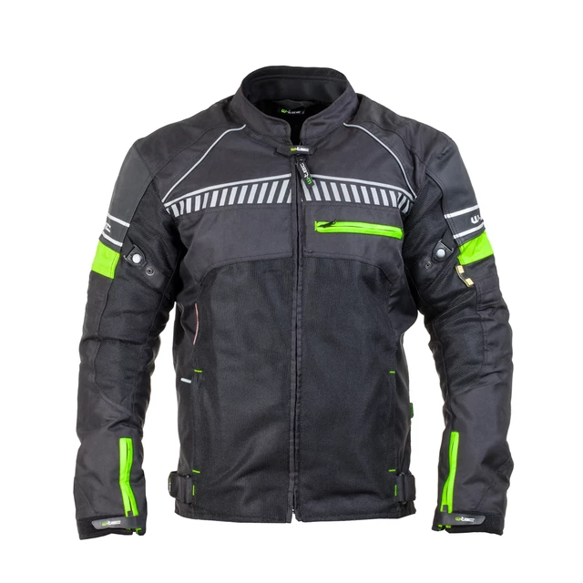 Pánska moto bunda W-TEC Meltsch NF-2301 - 2. akosť - neon zelená-čierna - neon zelená-čierna