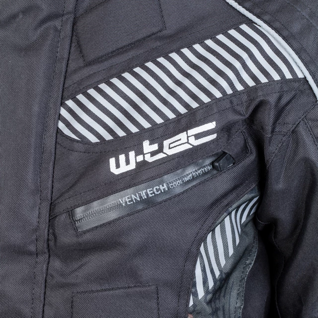 Pánska moto bunda W-TEC Kamicer - čierno-šedá