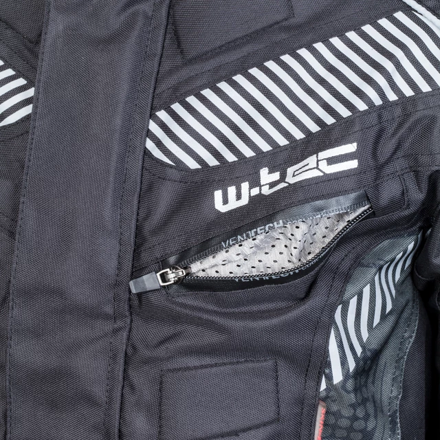 Pánska moto bunda W-TEC Kamicer - čierno-šedá