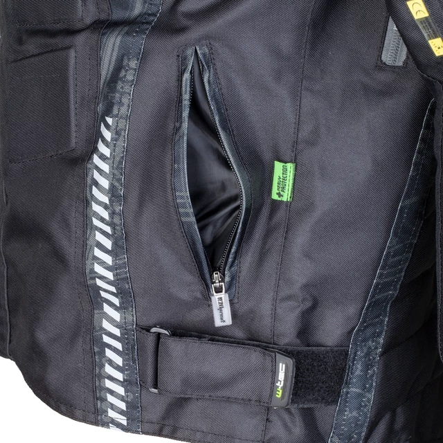 Pánska moto bunda W-TEC Kamicer - čierno-šedá