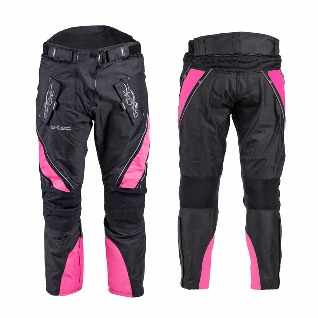 Dámske moto nohavice W-TEC Kaajla - čierno-biela