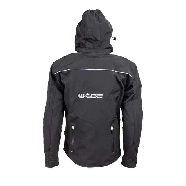 Pánska softshell moto bunda W-TEC Borozef - čierno-zelená