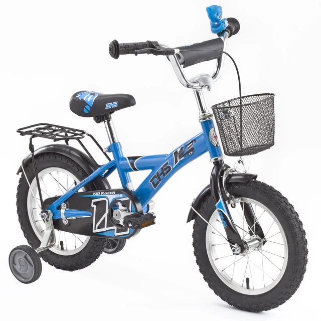 Detský bicykel DHS Kid Racer 1401 14" - modrá - modrá
