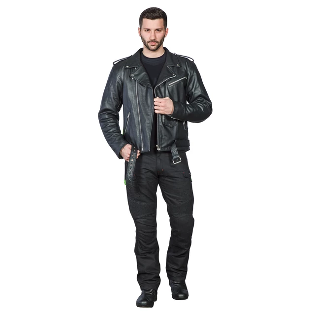 Kožené moto topánky W-TEC Benkoff - čierna