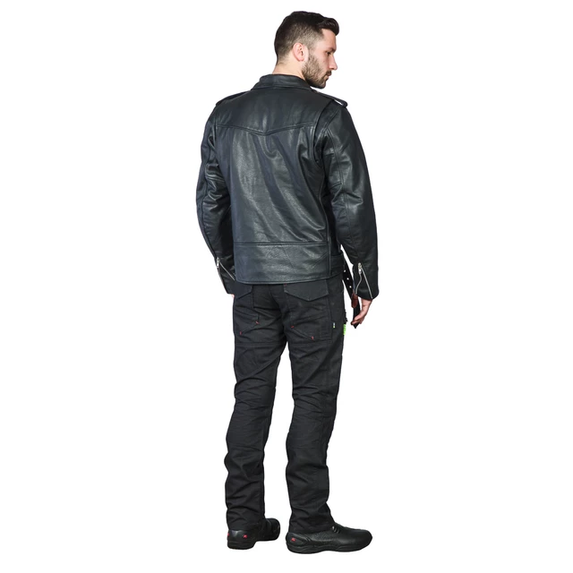 Kožené moto topánky W-TEC Benkoff - čierna