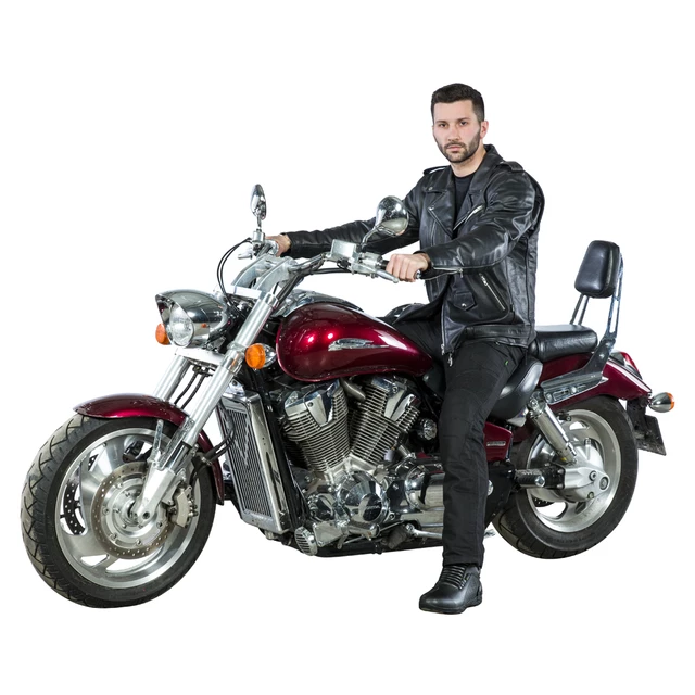 Kožené moto topánky W-TEC Benkoff - čierna
