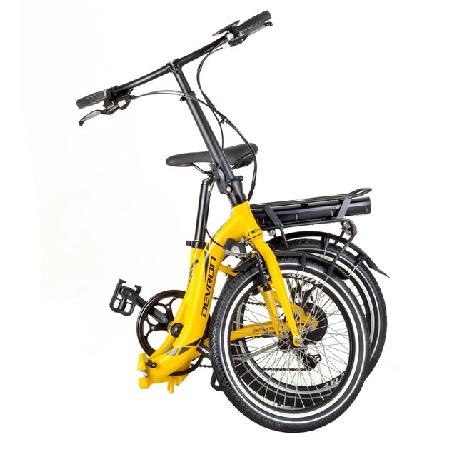 Skladací elektrobicykel Devron 20122 20" - model 2017 - čierna