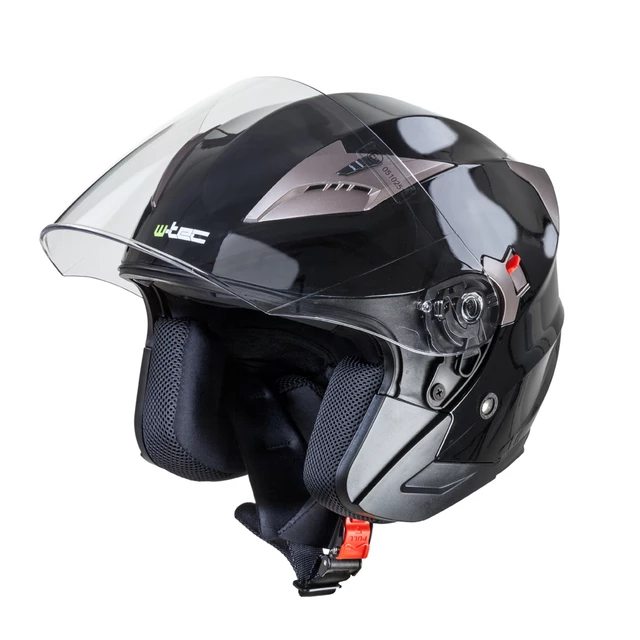 Moto prilba W-TEC Putta - čierna matná - čierno-bronzová