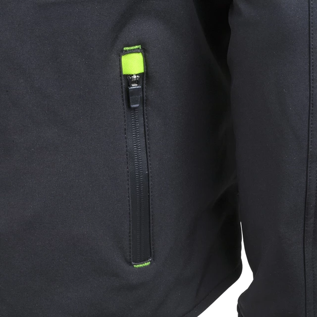 Pánska softshell moto bunda W-TEC Borozef - čierno-zelená