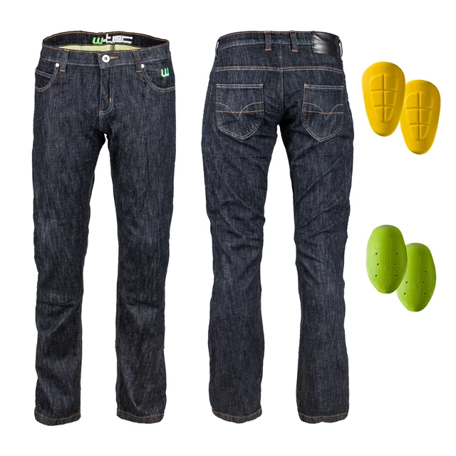 Pánske moto jeansy W-TEC A-1013 - čierna - čierna