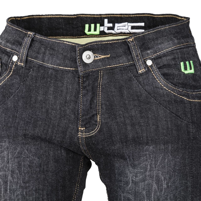 Dámske moto jeansy W-TEC C-2011 čierne - čierna