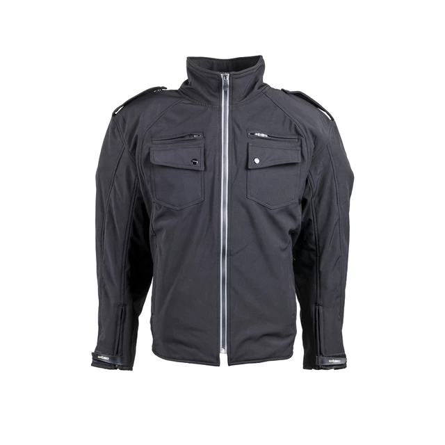 Pánska softshell moto bunda W-TEC Clappy NF-2754 - čierna - čierna