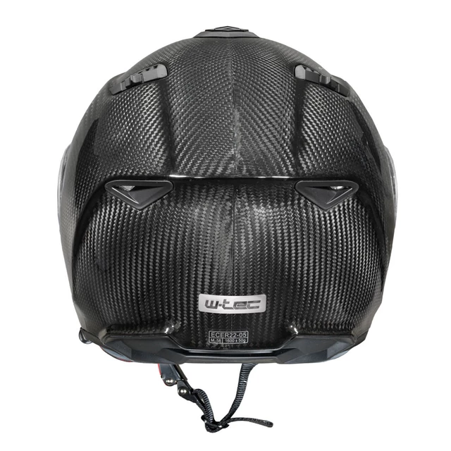 Výklopná moto prilba W-TEC Tensiler - 2. akosť - karbón lesk