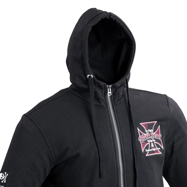 Pánska mikina W-TEC Black Heart Vintage Iron Hoodie - čierna