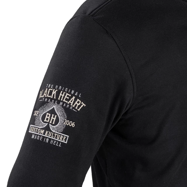 Pánska mikina W-TEC Black Heart Kustom Kulture Hoodie s aramidom - čierna