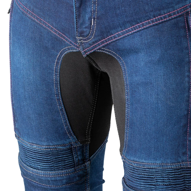 Dámske moto jeansy W-TEC Biterillo Lady - 2.akosť - modrá