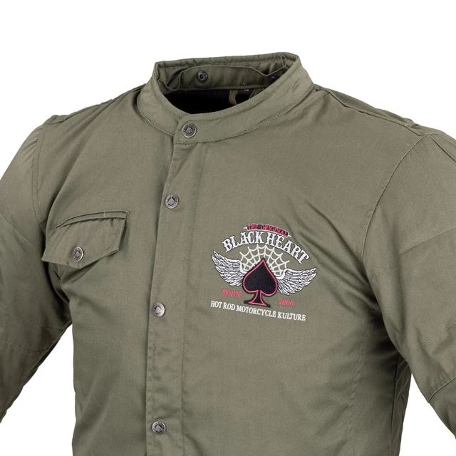 Pánska bunda W-TEC Black Heart Khaki Jacket s aramidom - 2.akosť - Garage Built