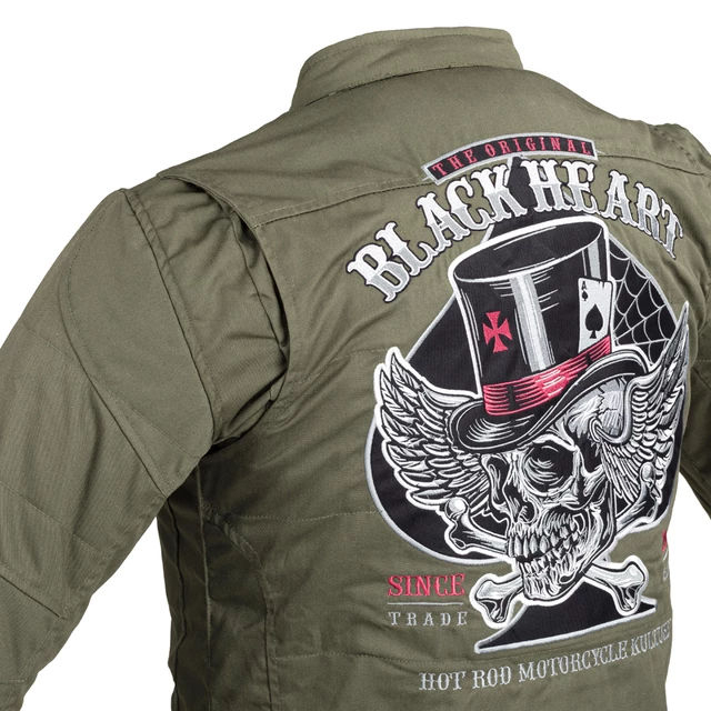 Pánska bunda W-TEC Black Heart Khaki Jacket s aramidom - 2.akosť - Garage Built