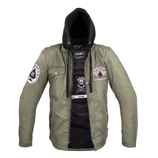 Pánska bunda W-TEC Black Heart Khaki Jacket s aramidom - 2.akosť - Garage Built