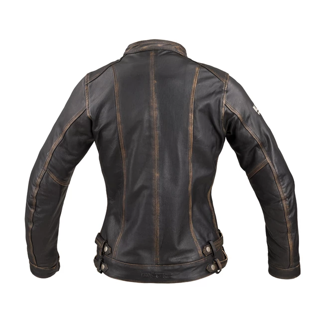 Dámska kožená moto bunda W-TEC Black Heart Lizza - 2.akosť - vintage hnedá
