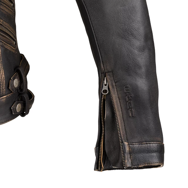 Dámska kožená moto bunda W-TEC Black Heart Lizza - 2.akosť - vintage hnedá