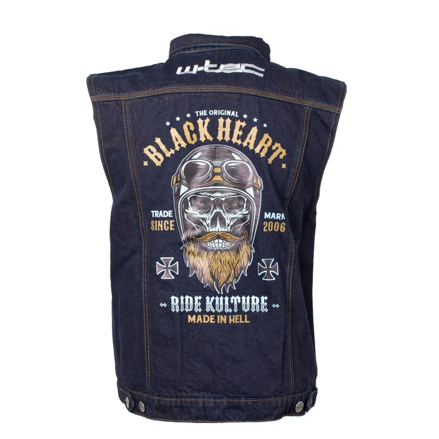 Moto vesta W-TEC Black Heart Rideman - modrá