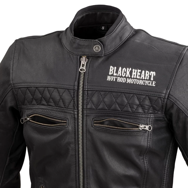 Dámska kožená moto bunda W-TEC Black Heart Raptura - 2. akosť - čierna