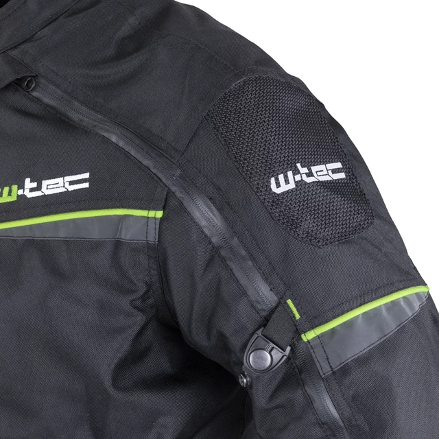 Pánska moto bunda W-TEC Progair - čierna-fluo