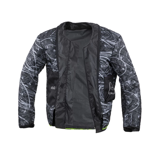 Pánska moto bunda W-TEC Progair - čierna-fluo