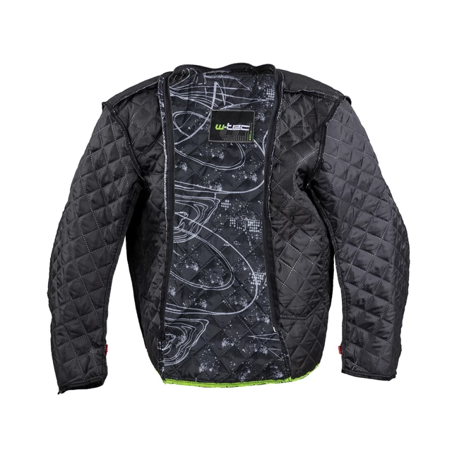 Pánska moto bunda W-TEC Progair - čierna-fluo
