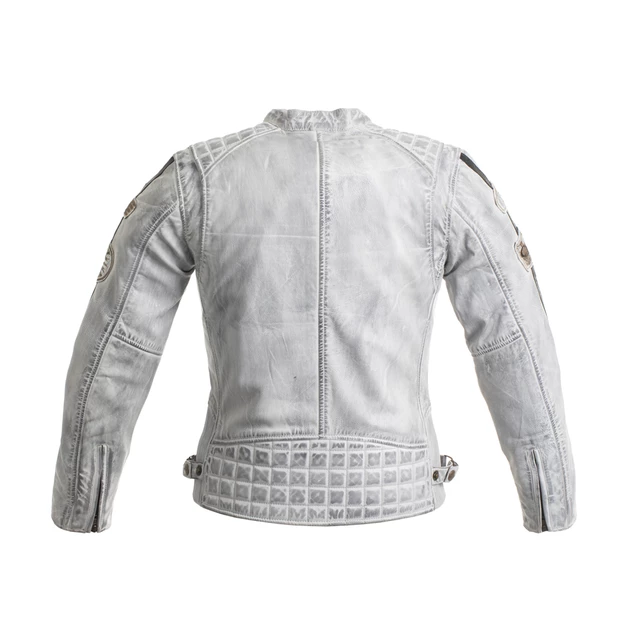 Dámska kožená moto bunda W-TEC Sheawen Lady White - biela