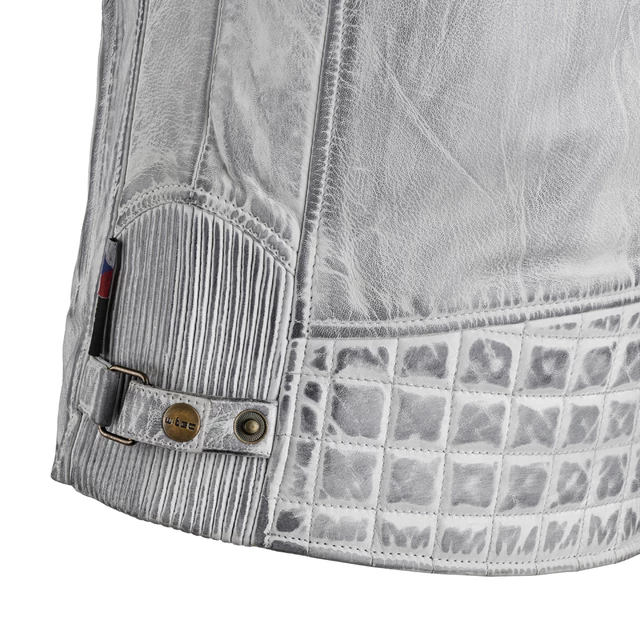 Dámska kožená moto bunda W-TEC Sheawen Lady White - biela