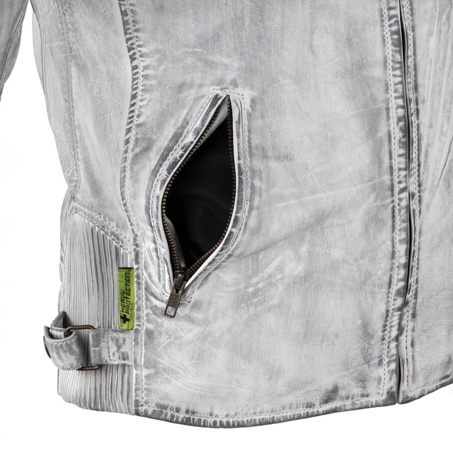 Dámska kožená moto bunda W-TEC Sheawen Lady White - biela
