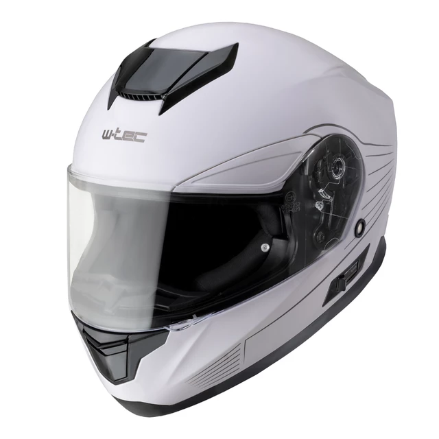 Moto prilba W-TEC Yorkroad Solid - White Grey Glossy - White Grey Glossy